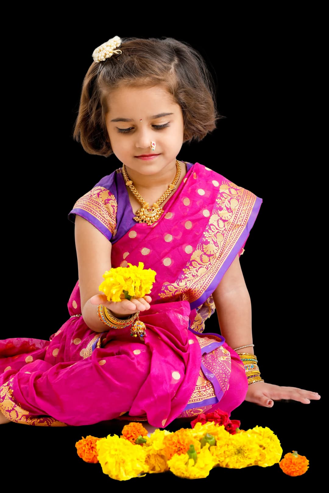 Child celebrating culture and values